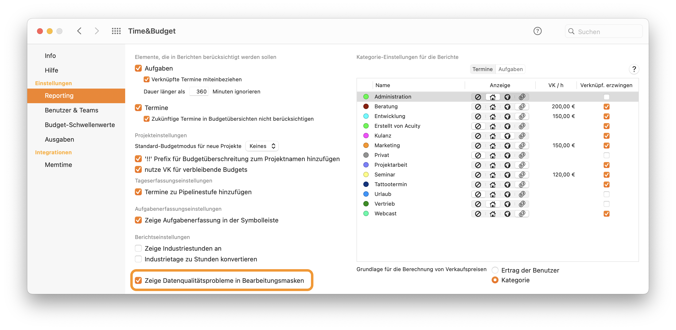Enable/disable warnings