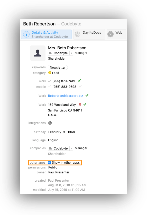 synch apple cal appointments into daylite 6